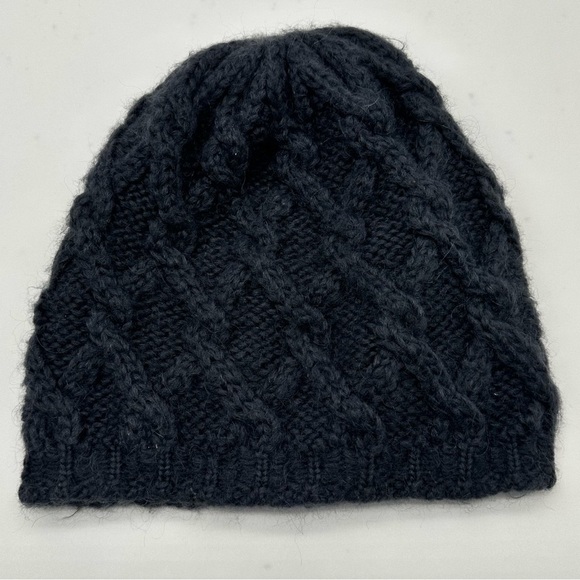 Wooden Ships Cable Knit Wool Blend Beanie Gray - Picture 4 of 5